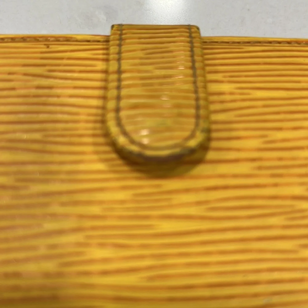 Louis Vuitton Viennois Epi Yellow Wallet